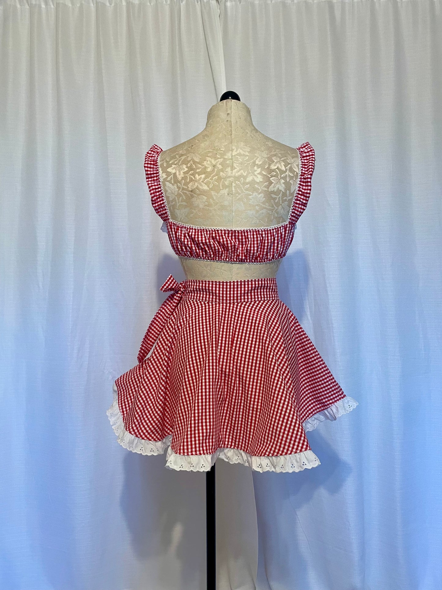 The Darla Set in Red Gingham