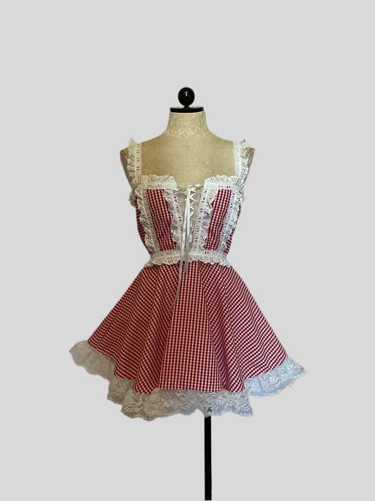 The Danni Dress in Red Gingham