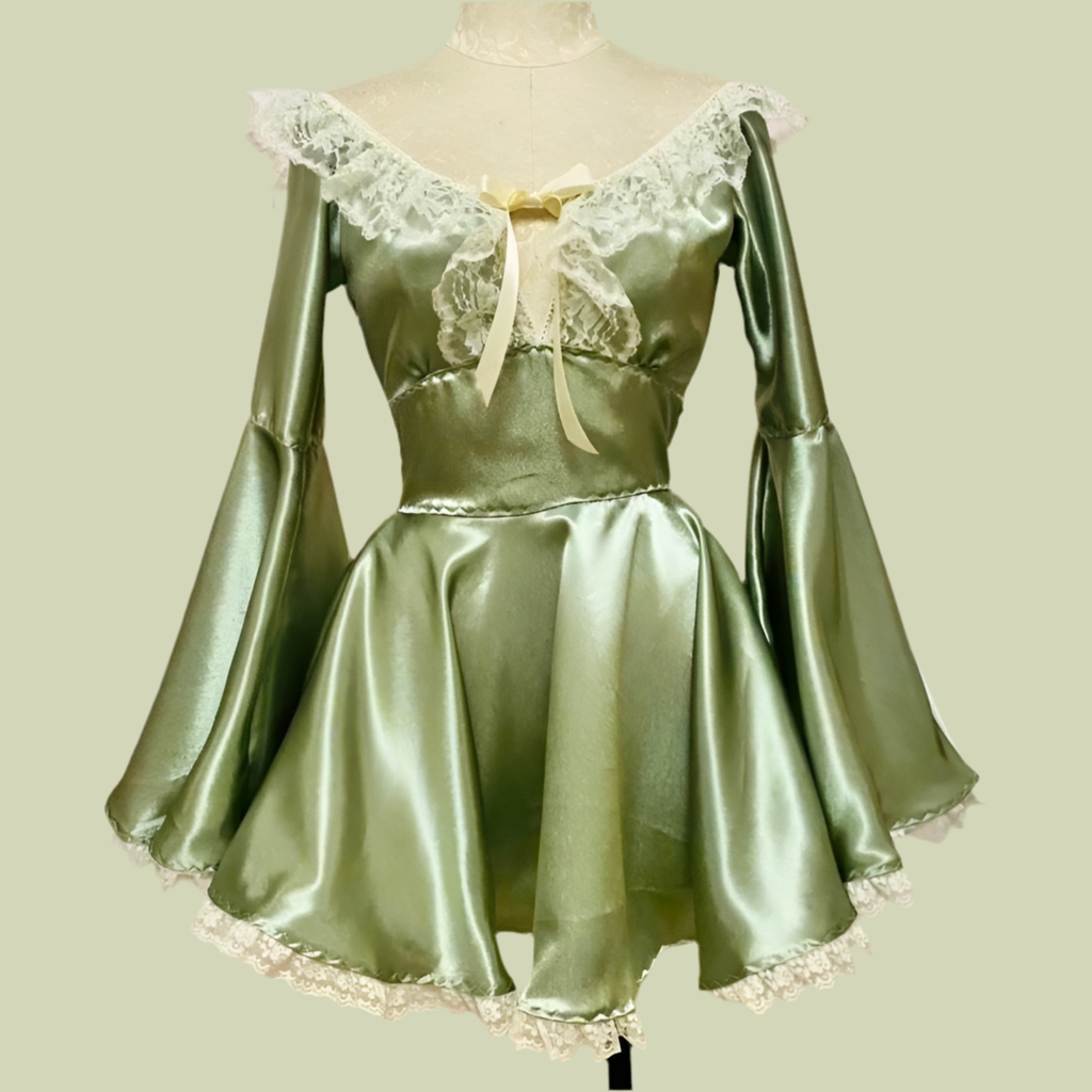 The Deidre Dress in Sage Green