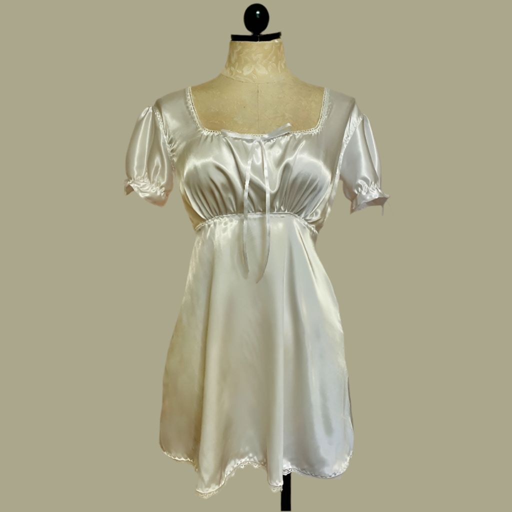 The Marilyn Dress in White Satin