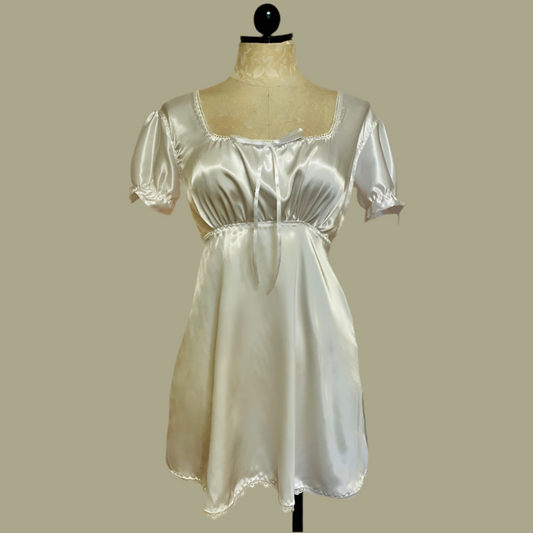 The Marilyn Dress in White Satin