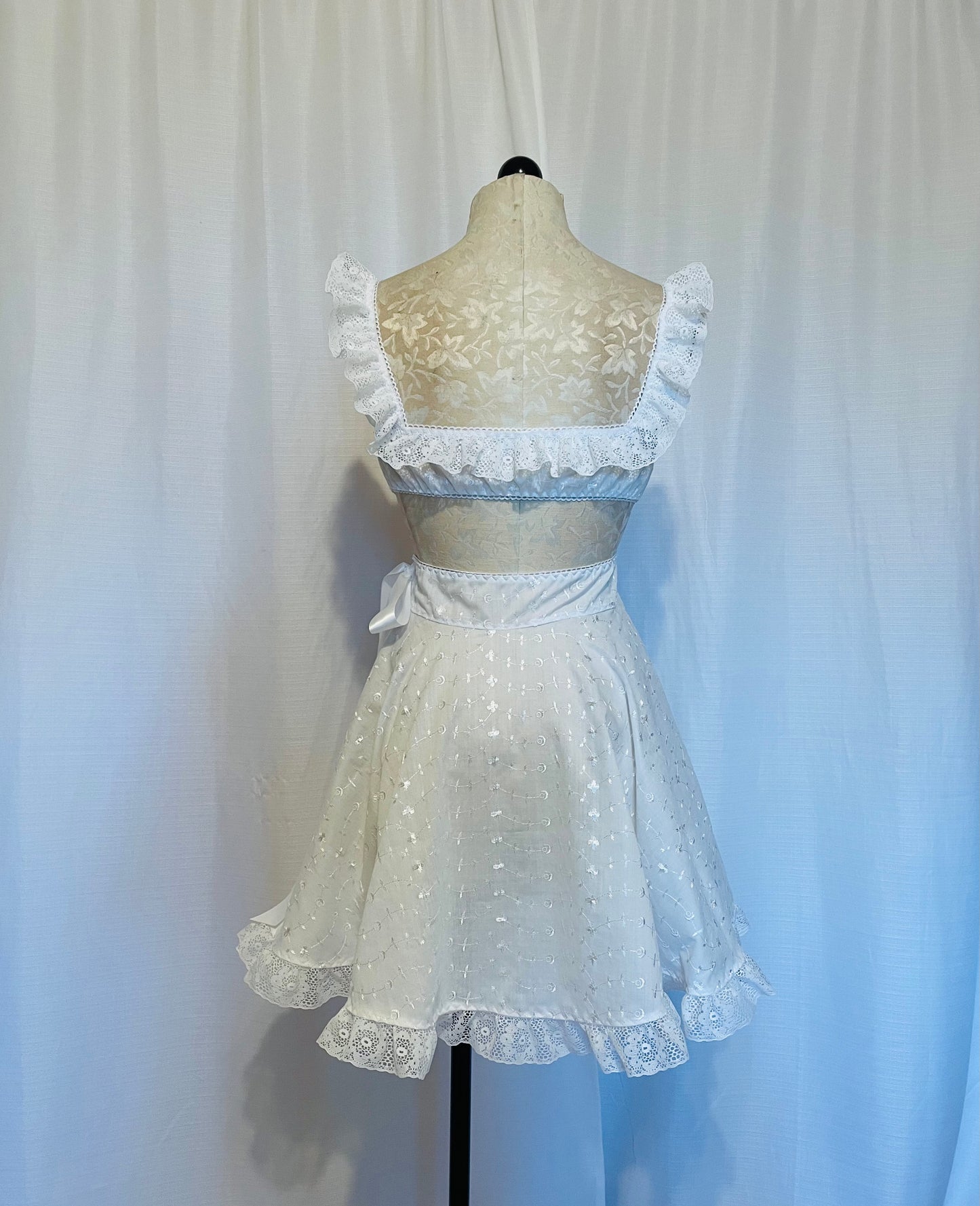 The Dolly Dress in White Eyelet