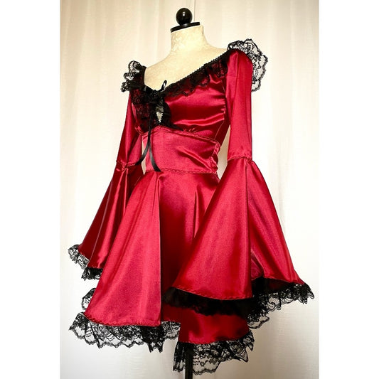 The Deidre Dress in Burgundy