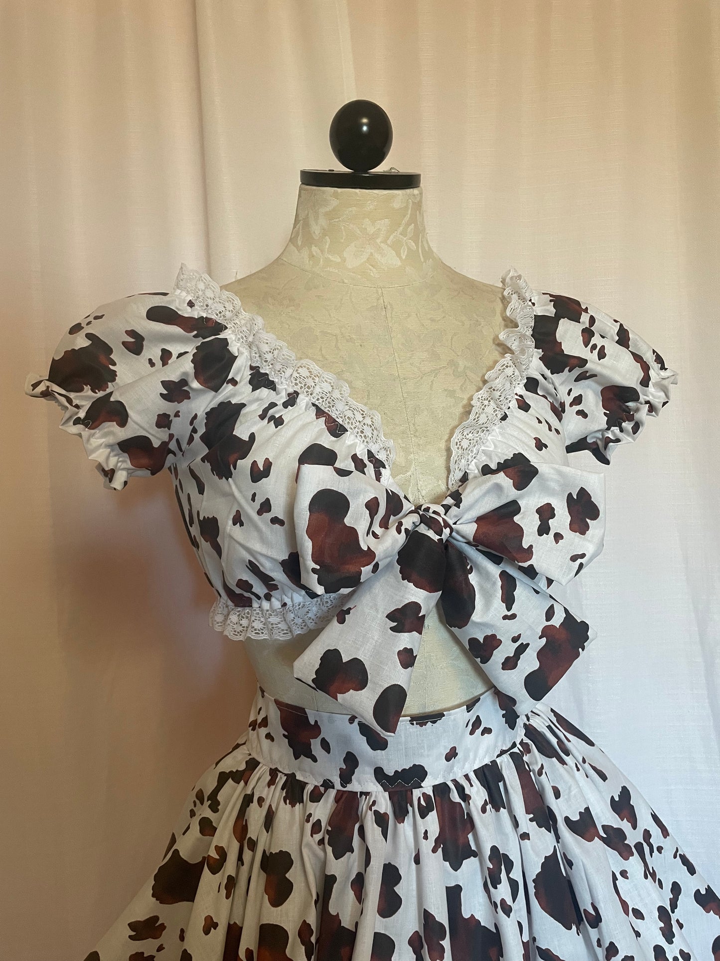 The Dakota set in Cow Print