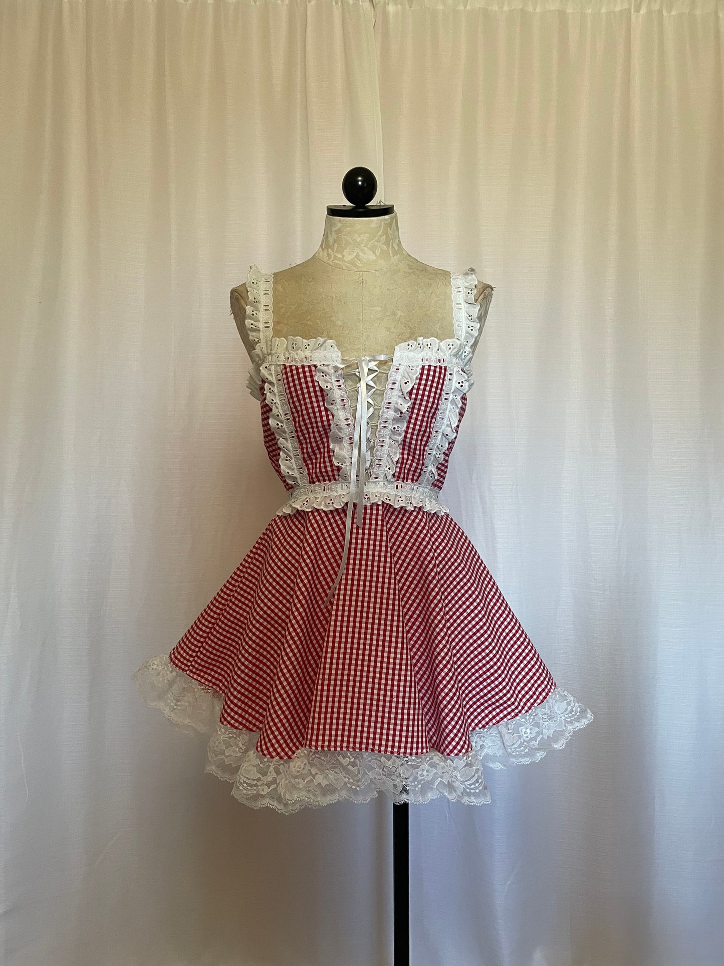 The Danni Dress in Red Gingham