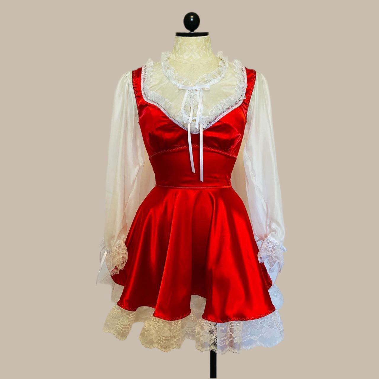 The Siouxsie Dress in Red