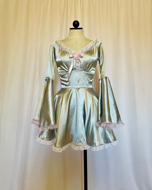 The Katie Mae Dress in satin