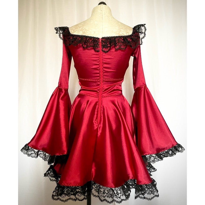 The Deidre Dress in Burgundy