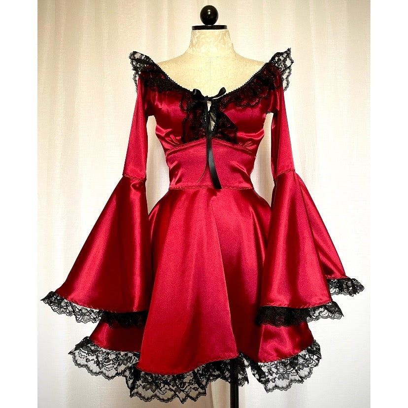 The Deidre Dress in Burgundy