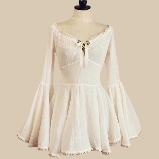 The Katie Mae Dress in Ivory