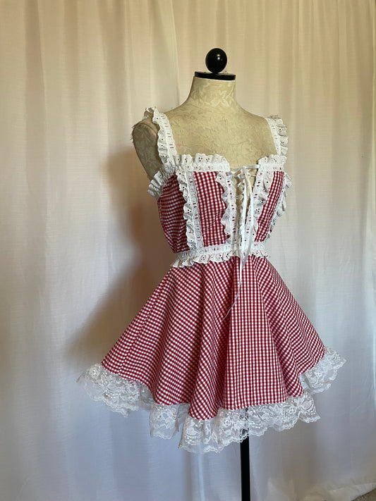 The Danni Dress in Red Gingham