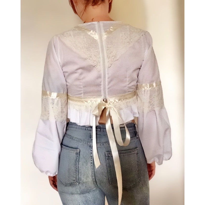 The Lana Blouse in White