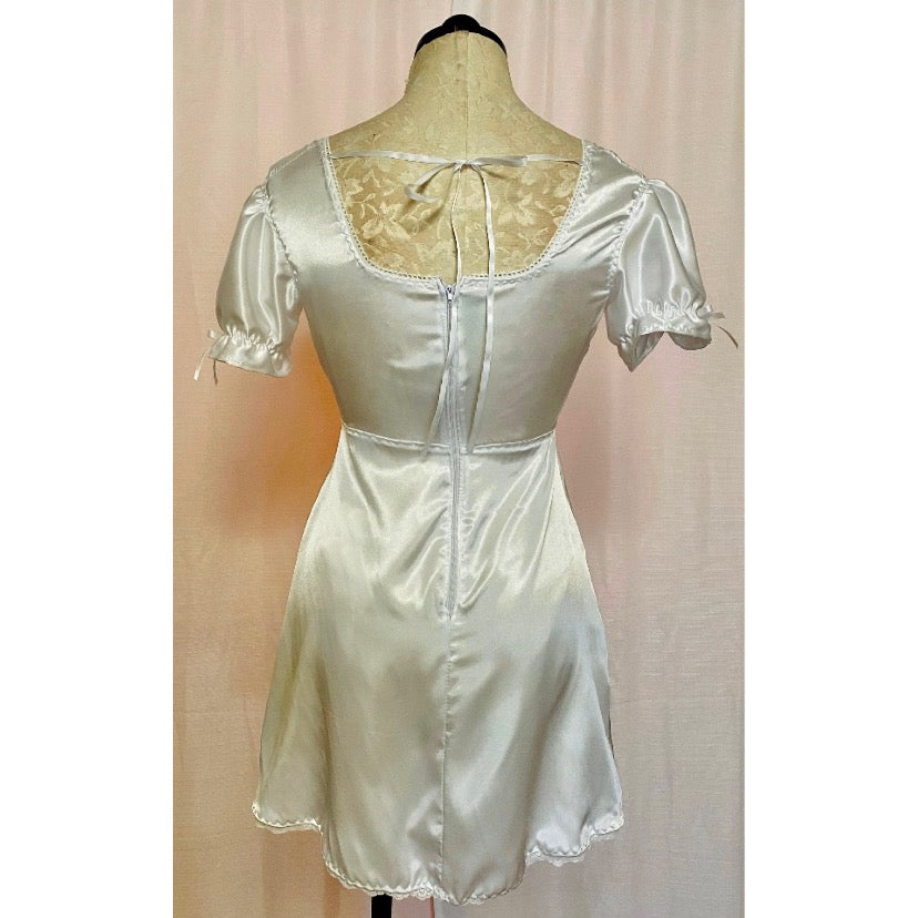 The Marilyn Dress in White Satin