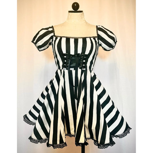 The Striped Tori Barmaid Dress