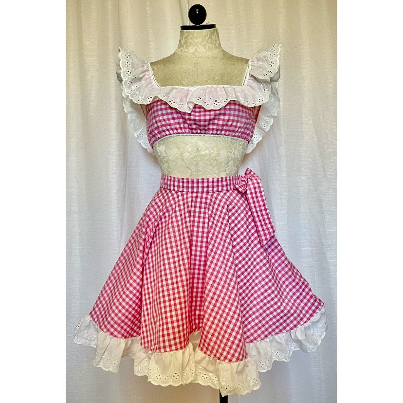 The Dolly Set in Pink Gingham