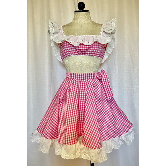 The Dolly Set in Pink Gingham