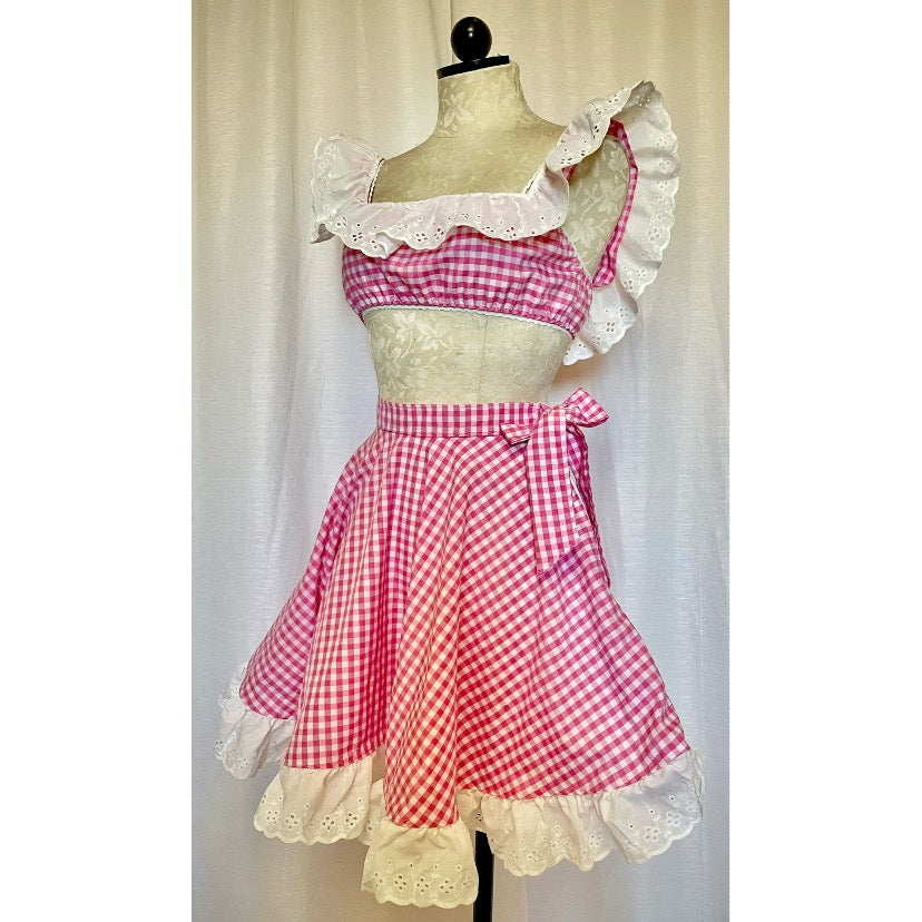 The Dolly Set in Pink Gingham