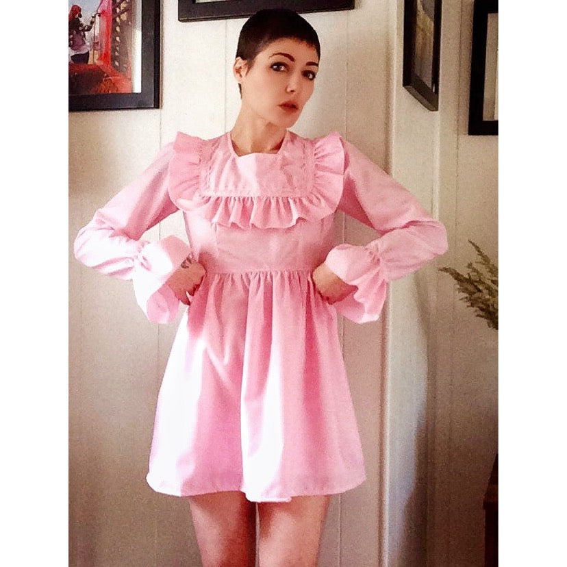 The Long Sleeve Savannah Dress in Pink