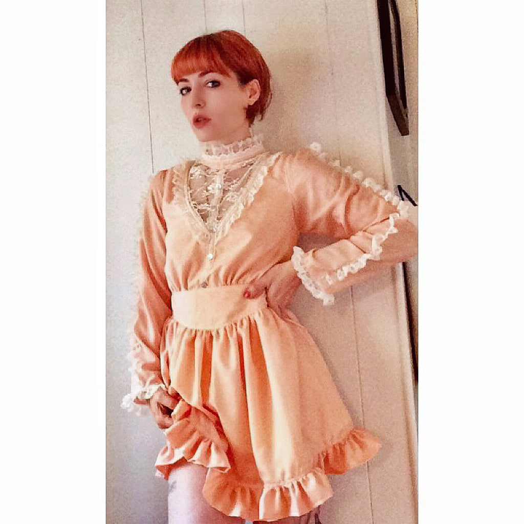 The Lauren Dress in Peach