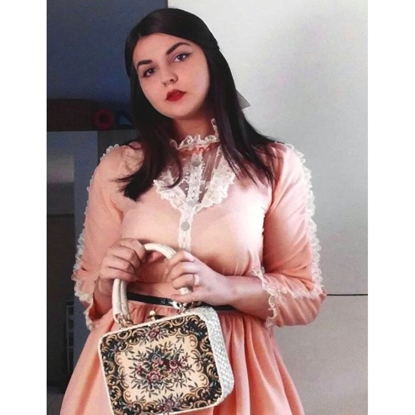 The Lauren Dress in Peach