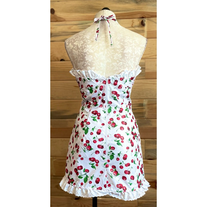 The Debra Dress in Cherry