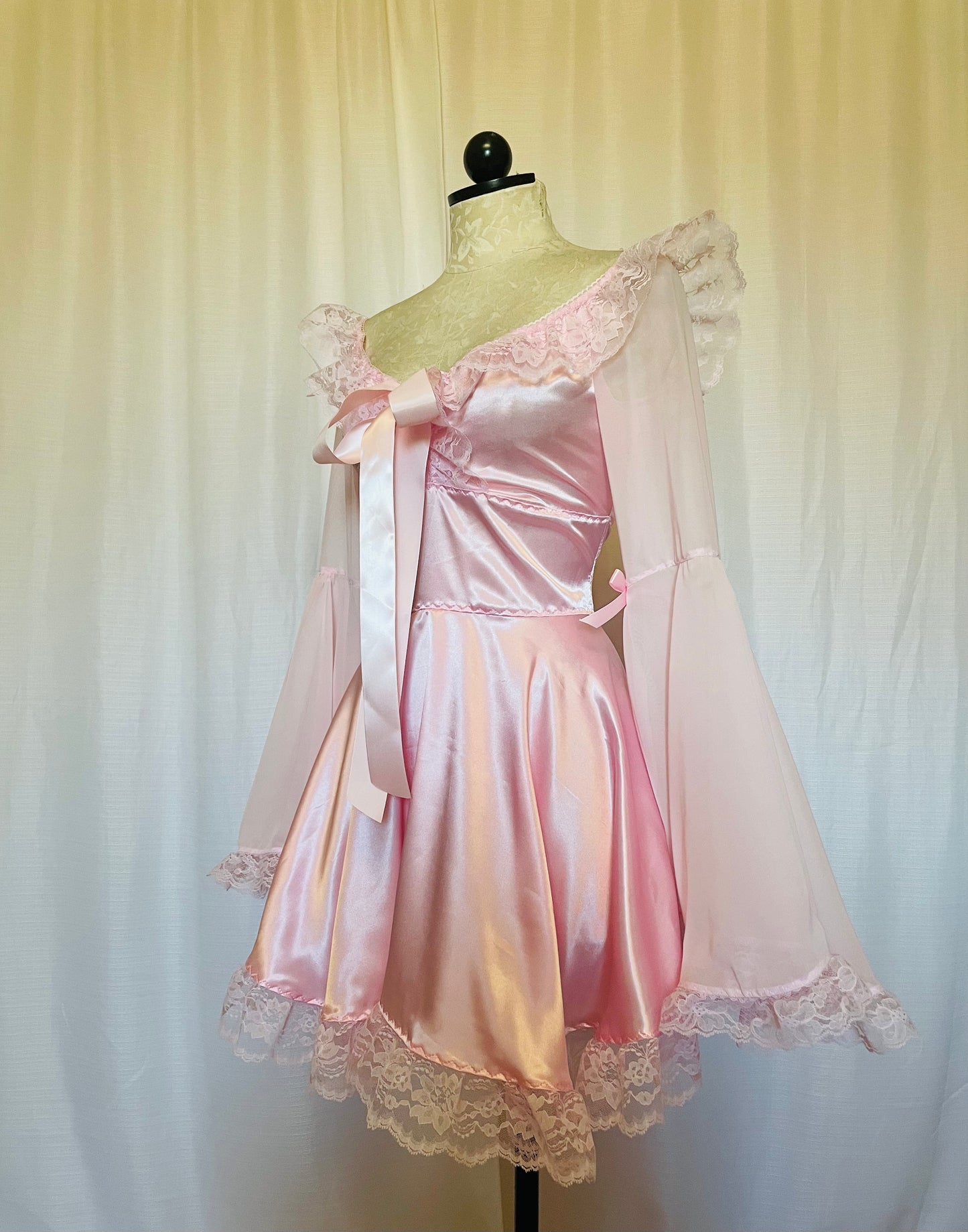 The Deidre Dress with chiffon sleeves
