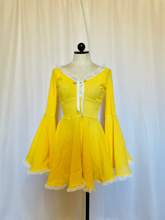 The Katie Mae Dress in Yellow