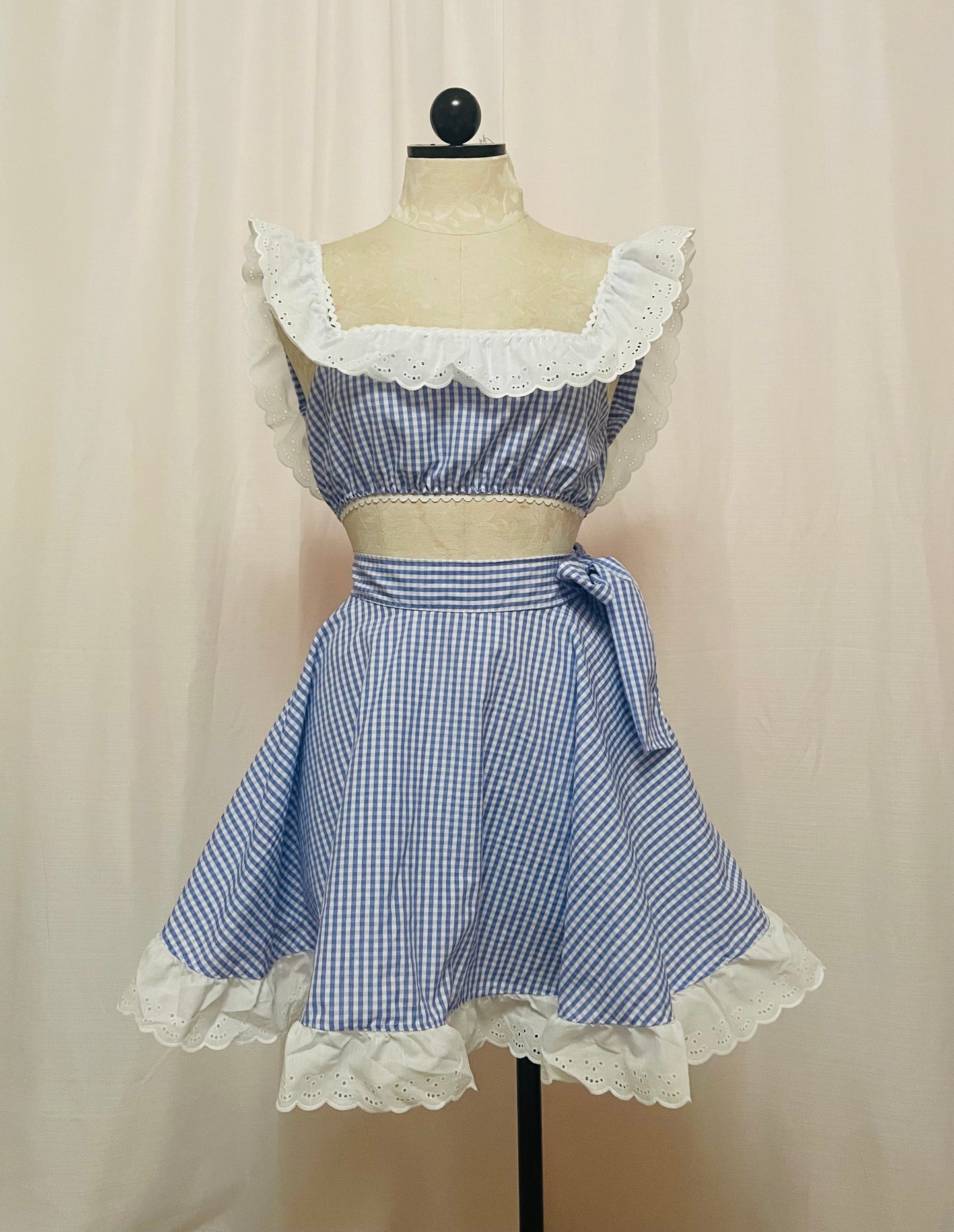 The Dolly Set in Blue Gingham