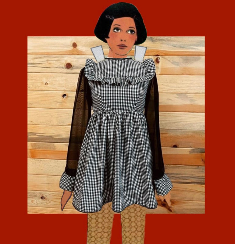 The Long Sleeve Savannah Dress in Gingham