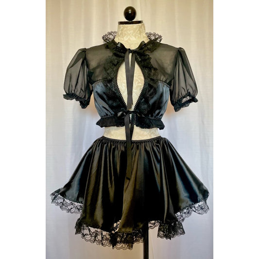 The Antoinette Tie Set in Black