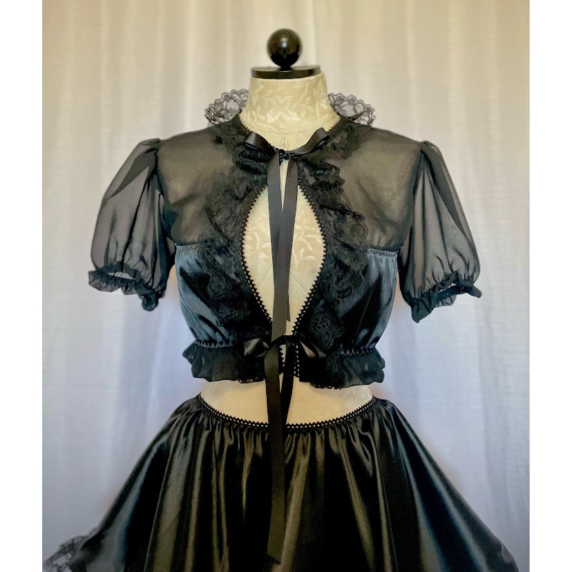 The Antoinette Tie Set in Black