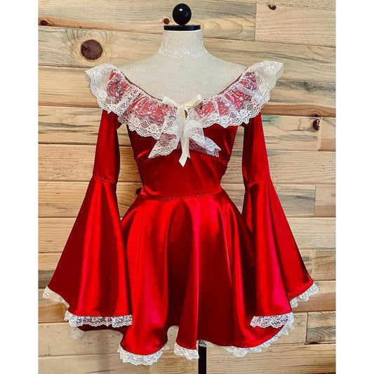 The Deidre Dress in Red