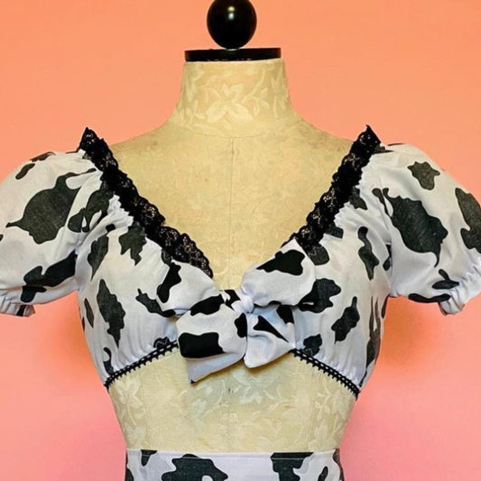 The Dakota set in Cow Print