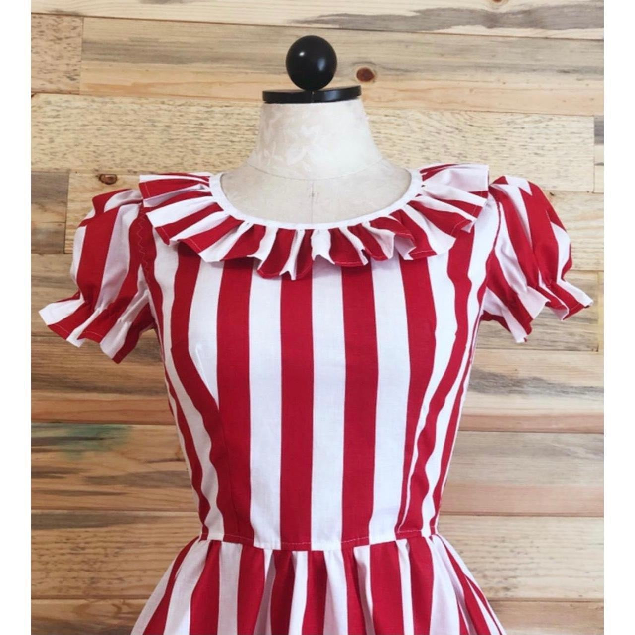 The Square Dance Dress in Red and White