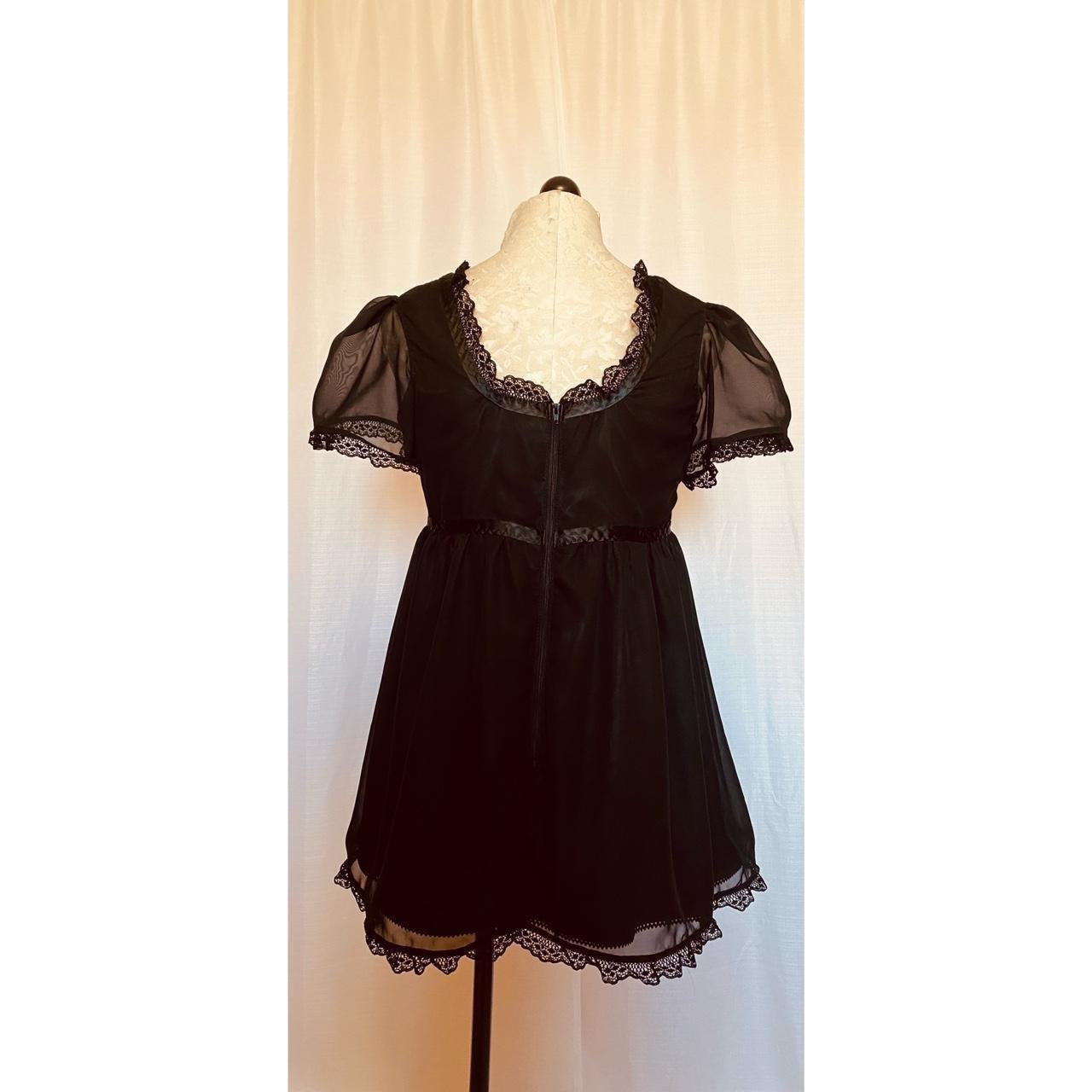 The Isabelle Dress in Black Chiffon