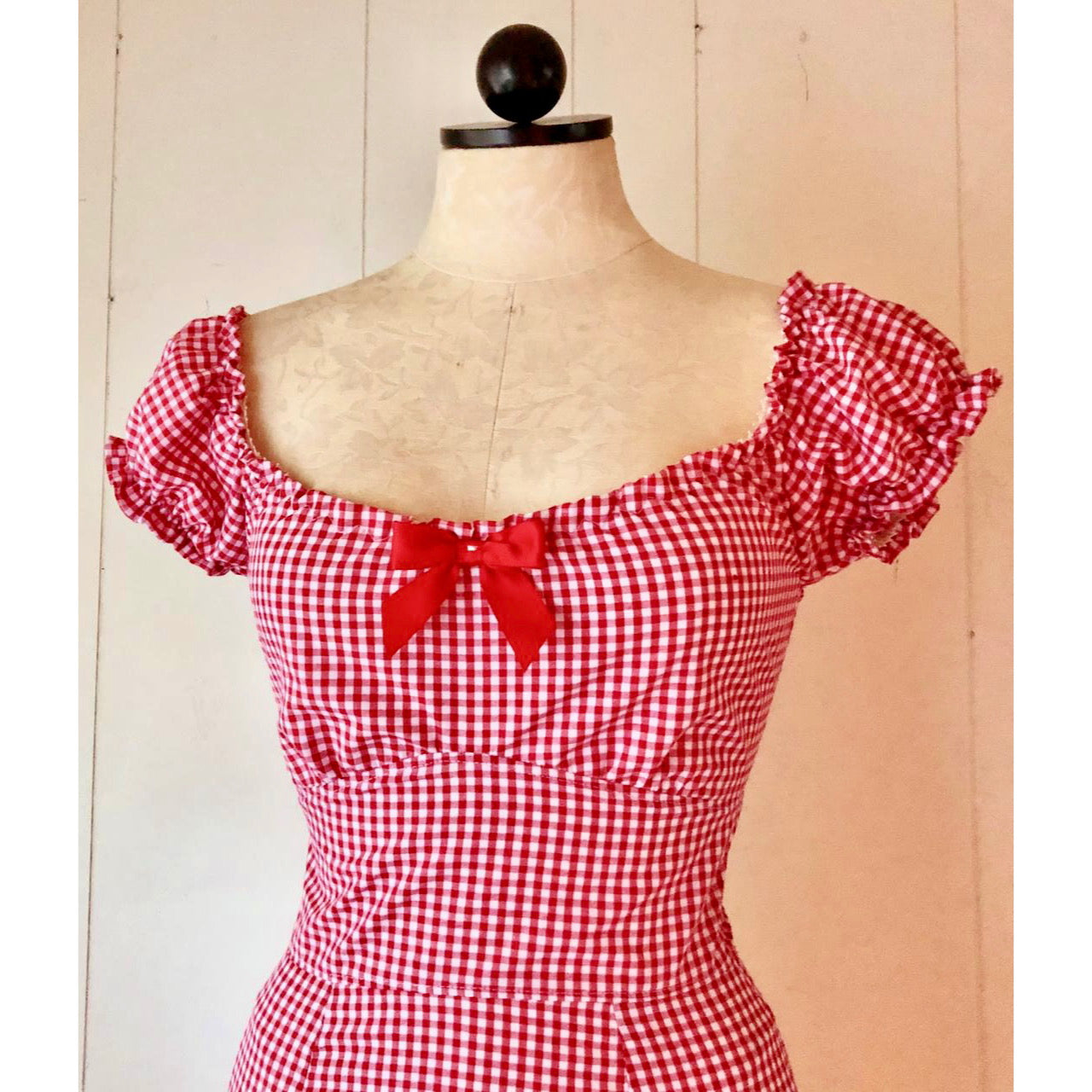 The Alex Dress in Red Gingham