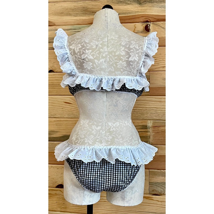 The Farmer’s Daughter Set in Black Gingham