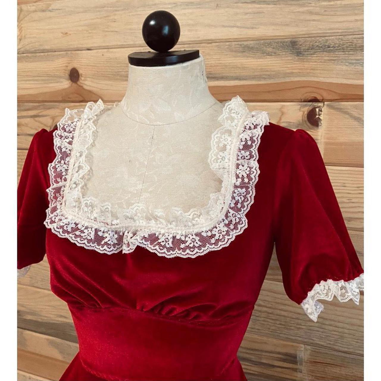 The Duyen Dress in Red Velvet