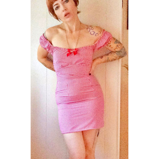 The Alex Dress in Red Gingham