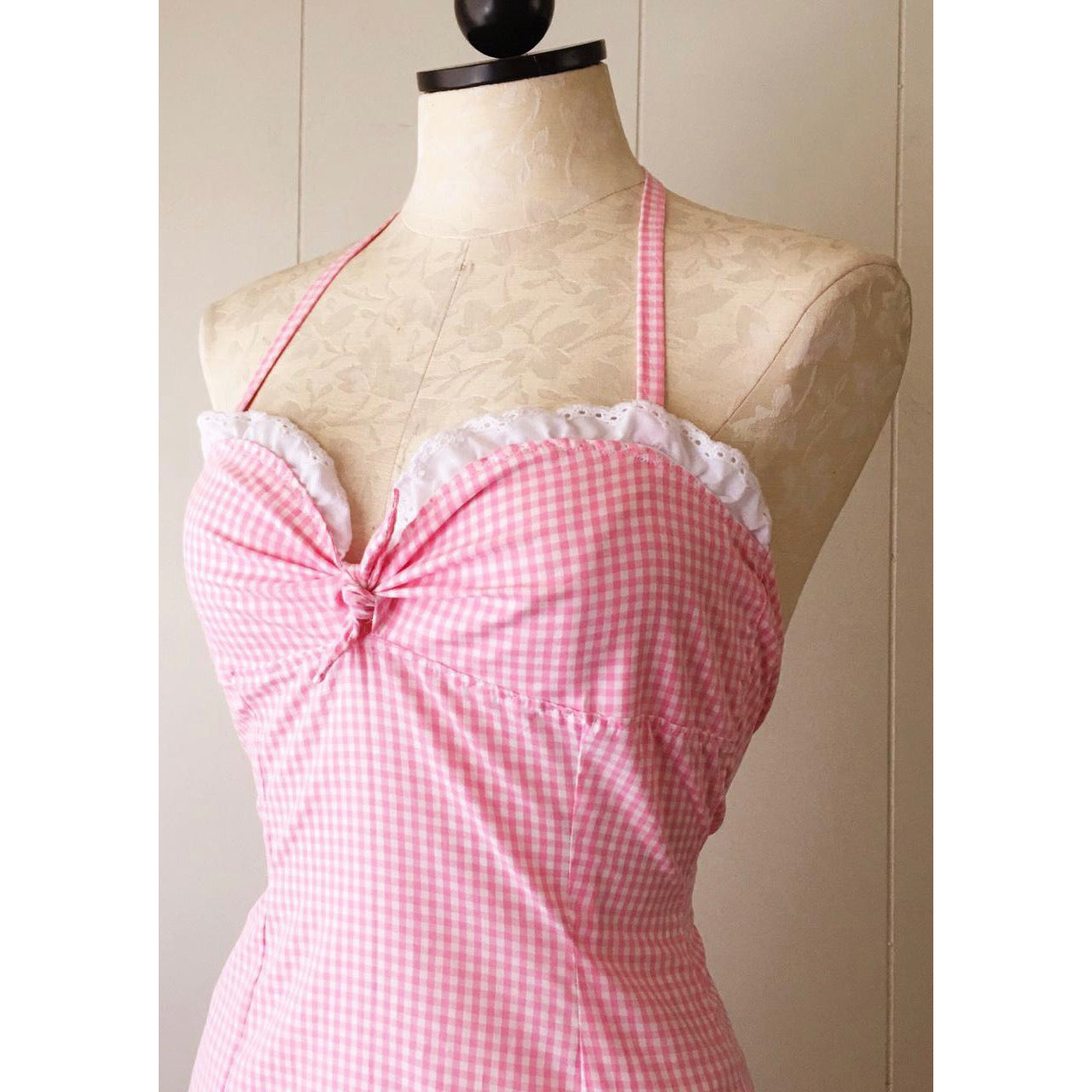 The Debra Dress in Pink Gingham
