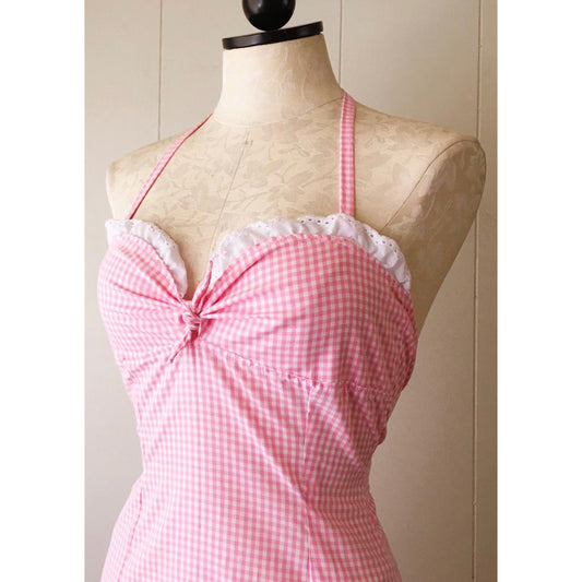 The Debra Dress in Pink Gingham