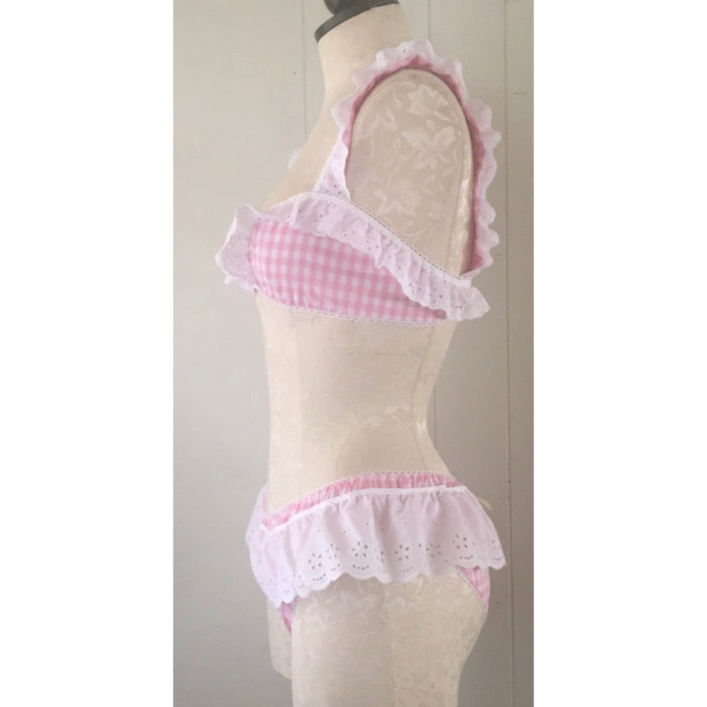 The Farmer’s Daughter Set in Pink Gingham