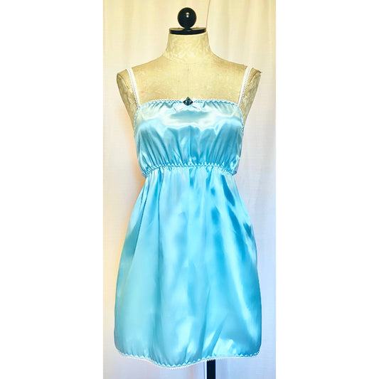 The Caroline Slip Dress in Blue