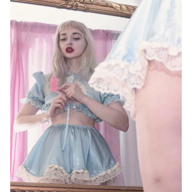 The Antoinette Tie Set in Baby Blue