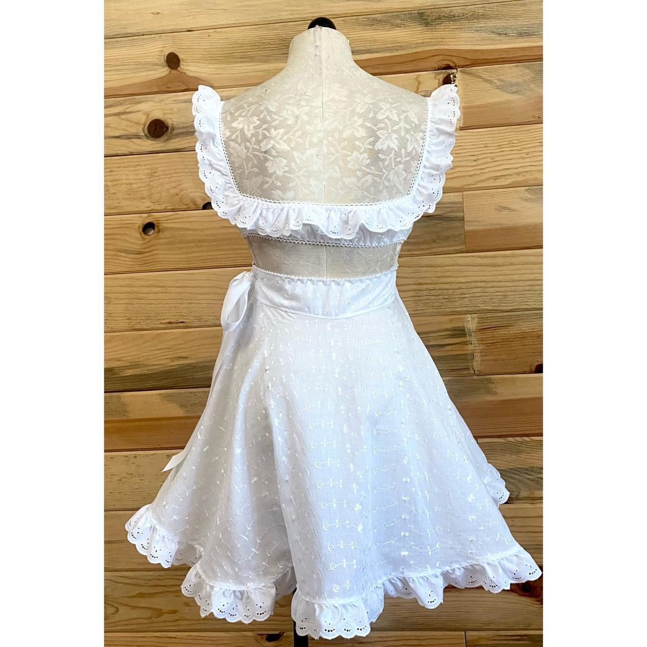 The Dolly Dress in White Eyelet