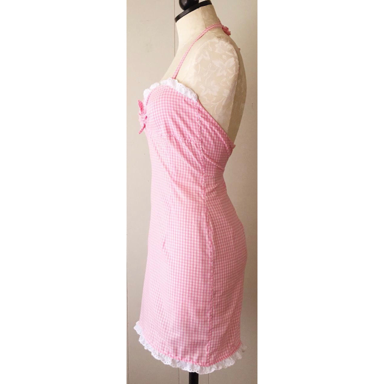The Debra Dress in Pink Gingham
