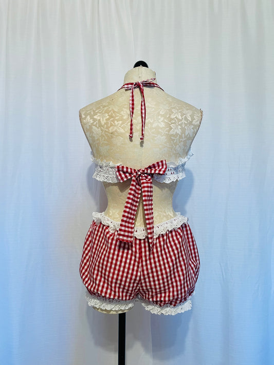 The Vera Set in Red Gingham