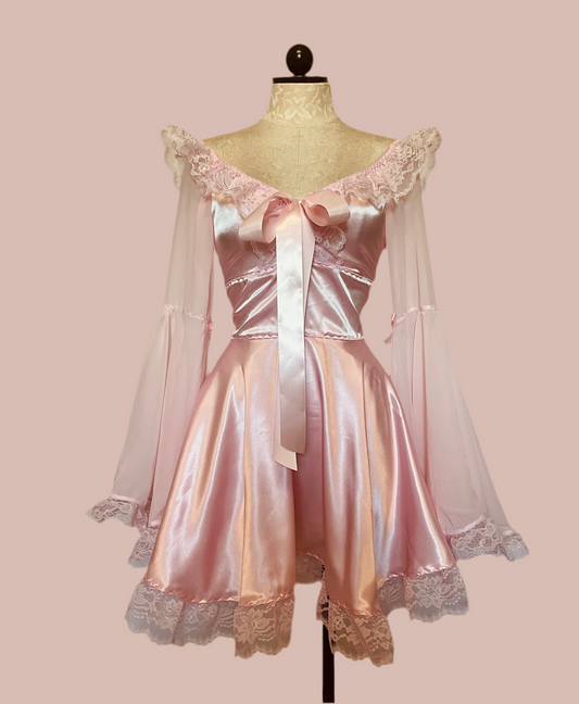 The Deidre Dress with chiffon sleeves