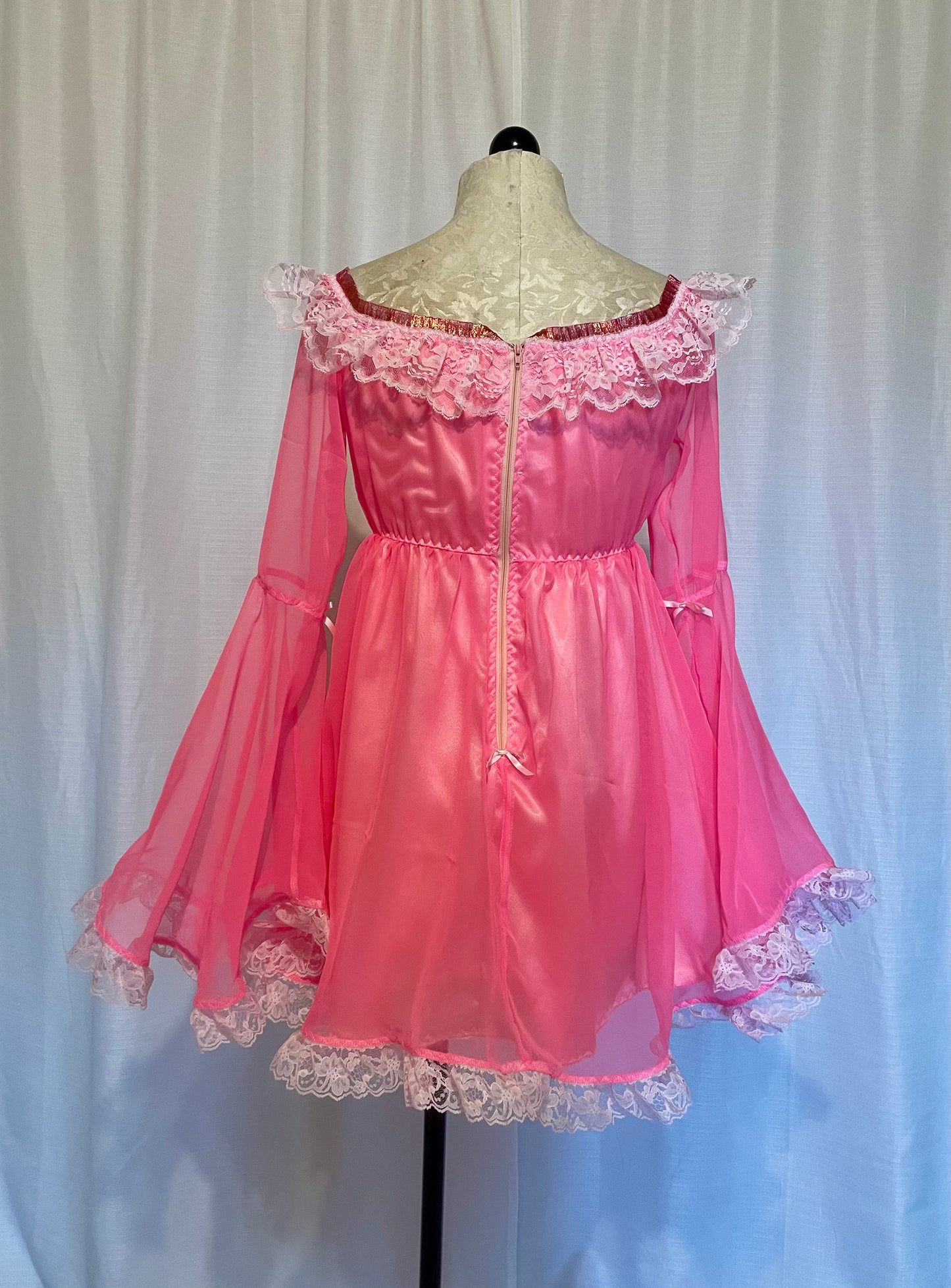The Penny Dress Lined Hot Pink