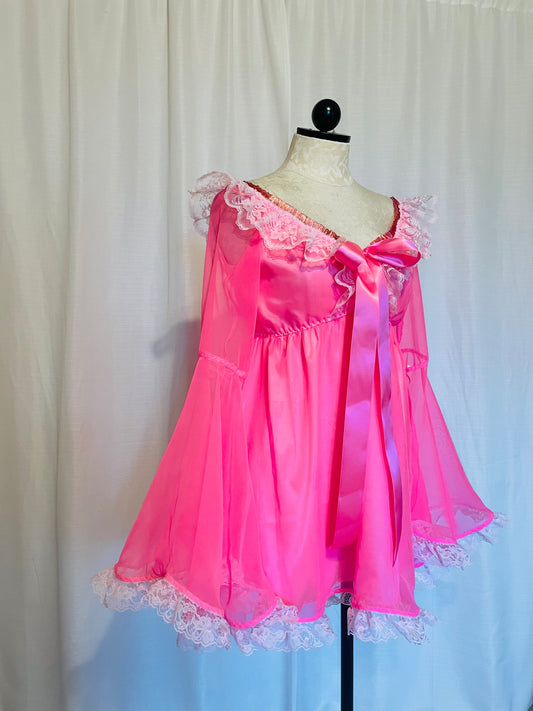The Penny Dress Lined Hot Pink